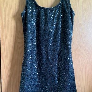 Imaginary Voyage extra small black sequin tank top